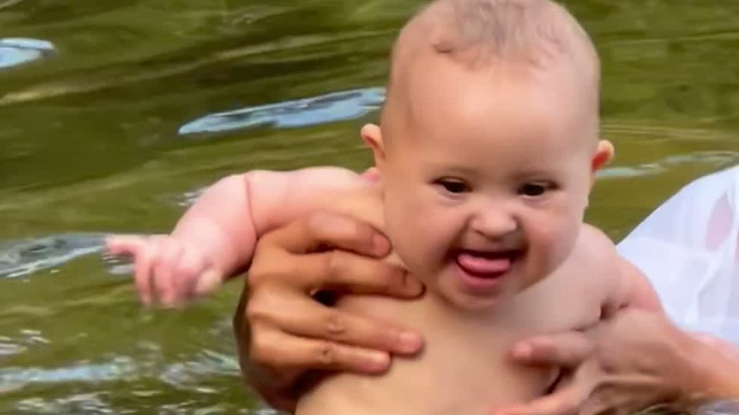 Baby swimming video for sale
