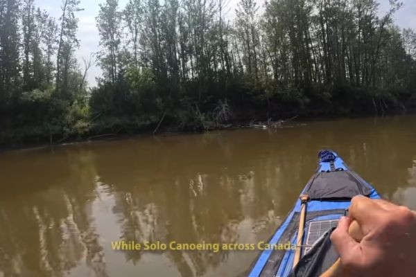 I found a DOG STUCK under a log!!