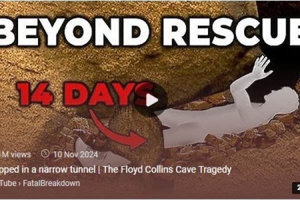 Trapped in a narrow tunnel | The Floyd Collins Cave Tragedy