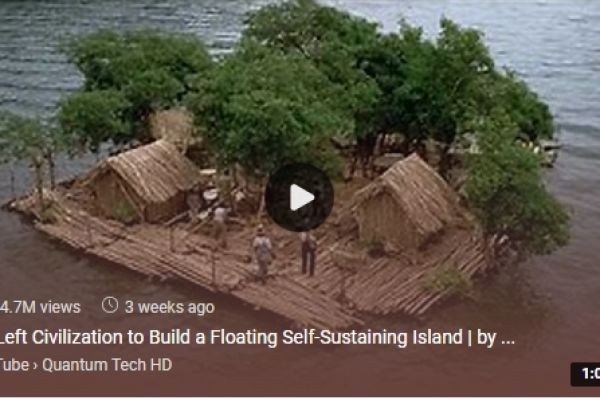 He Left Civilization to Build a Floating Self-Sustaining Island | by @7Asian
